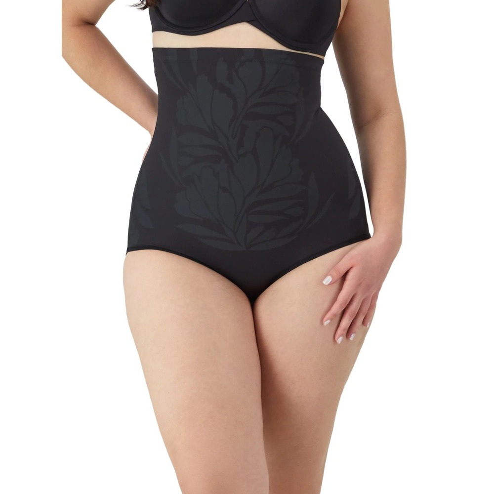Maidenform Women's 3XL High Waist Brief Black Flexees Sculpting NEW